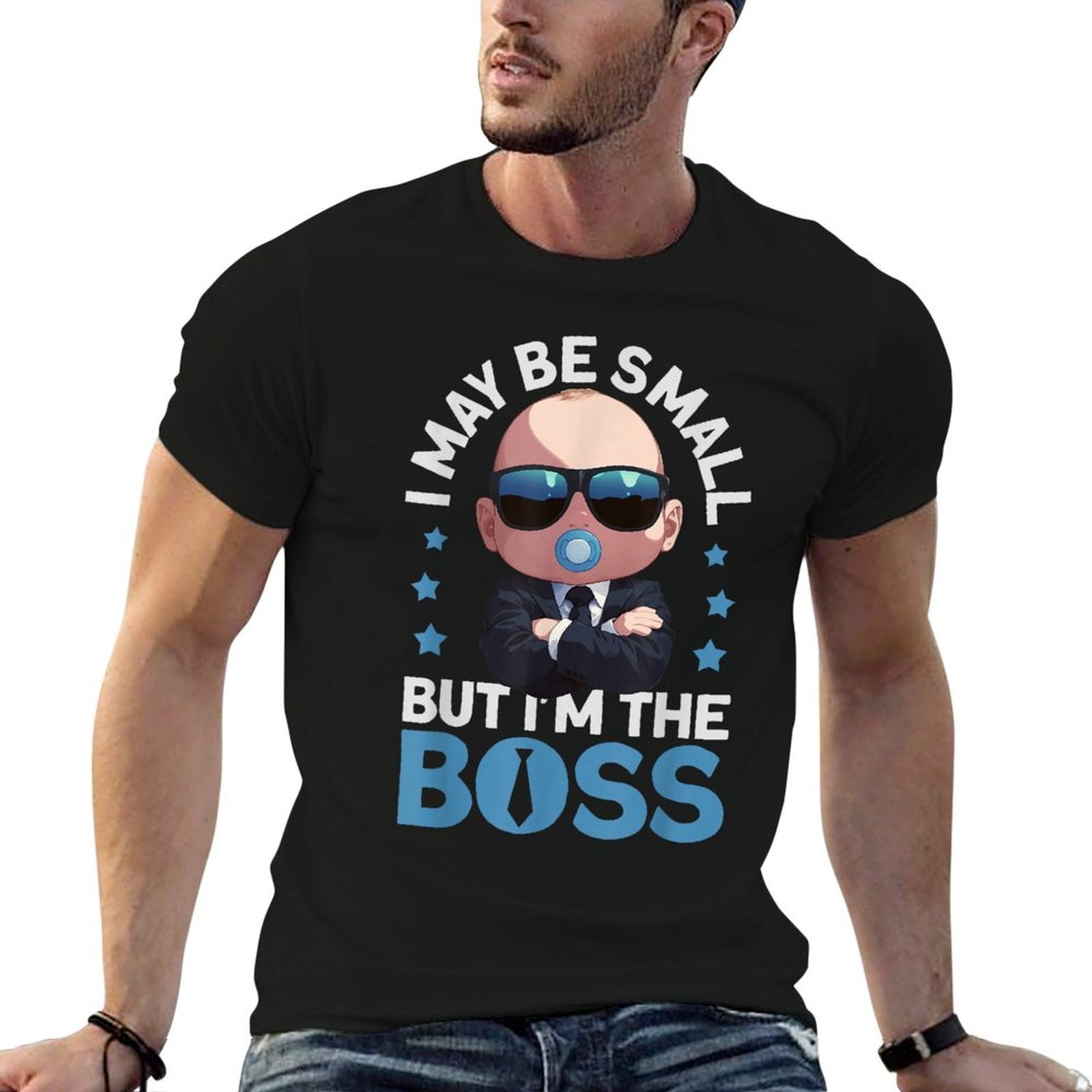 Baby Boss I May Be Small But Im The Boss Like A Boss Kids  Cotton T-Shirt