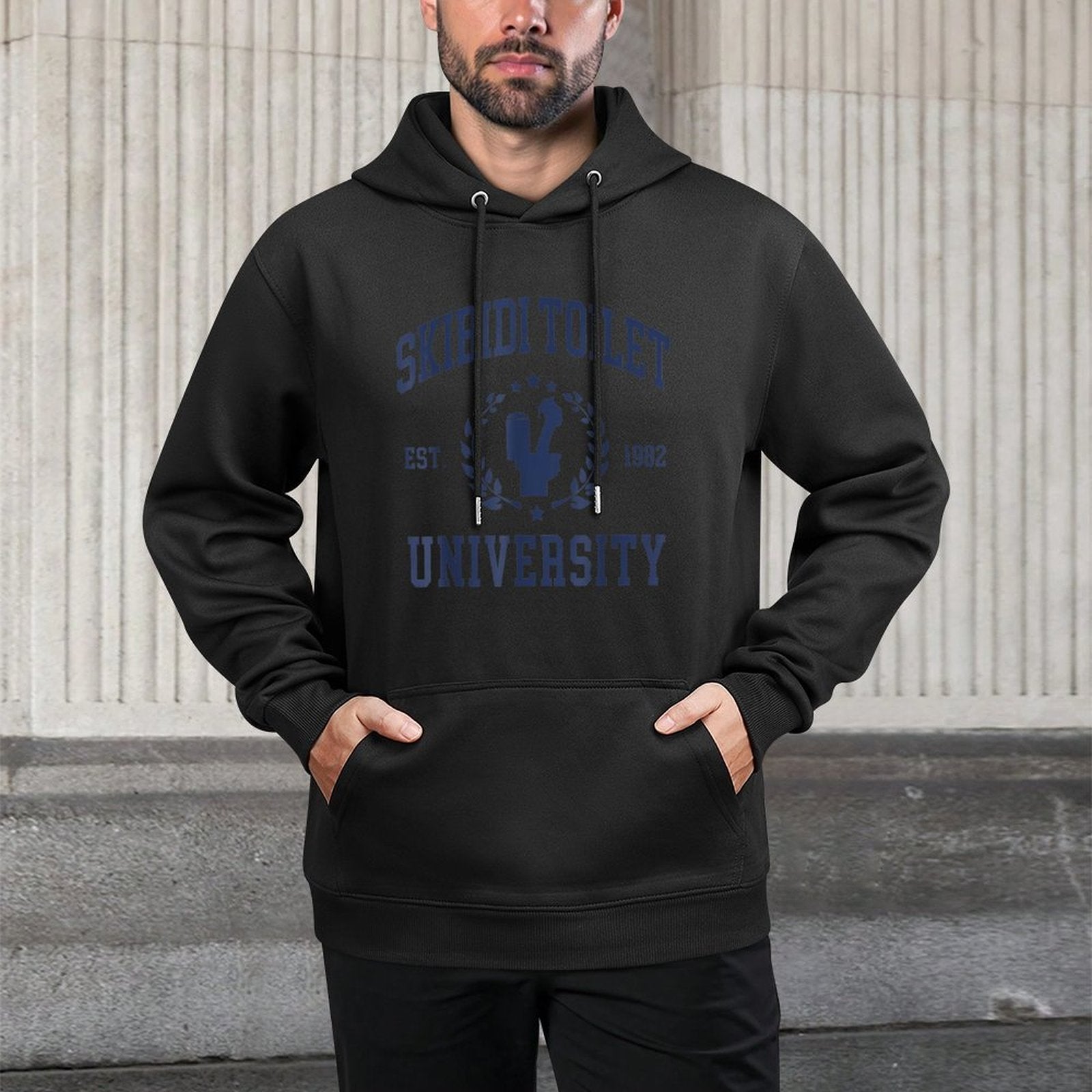Skibidi Toilet University Funny Skibidi Meme Casual Wear Hoodie