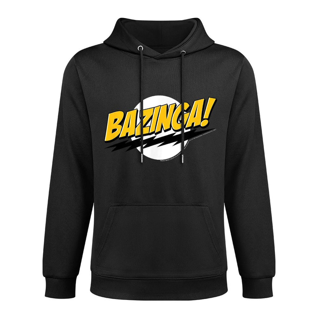 The Big Bang Theory Bazinga! Classic Logo Funny TV Show Cotton-Polyester Blend Hoodie
