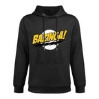 The Big Bang Theory Bazinga! Classic Logo Funny TV Show Cotton-Polyester Blend Hoodie