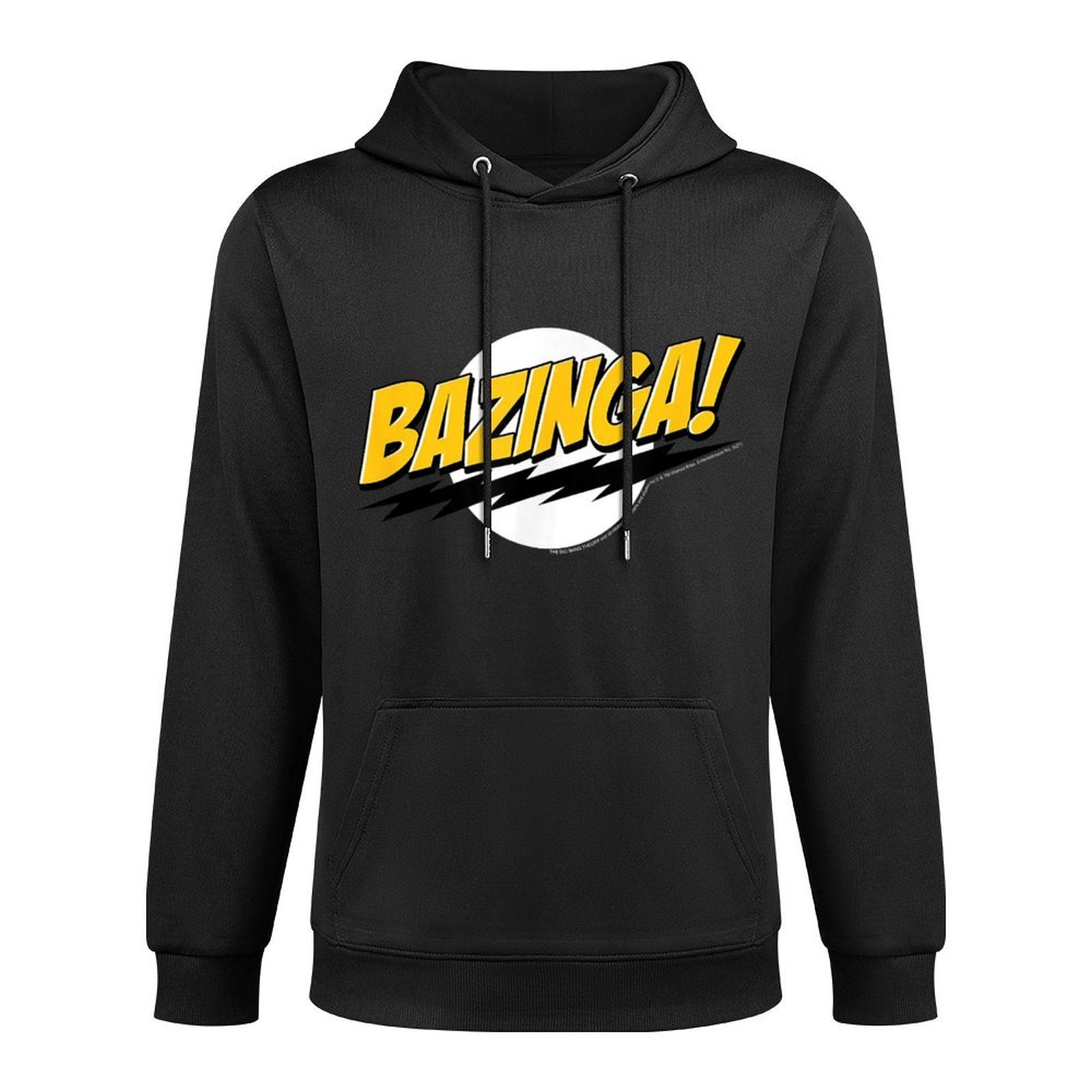The Big Bang Theory Bazinga! Classic Logo Funny TV Show Cotton-Polyester Blend Hoodie