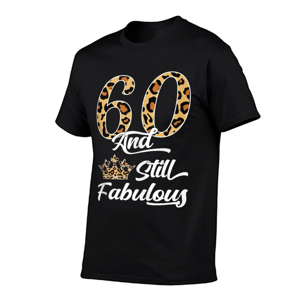 60 & Fabulous Leopard Print Cool Women’s 60th Birthday  Stretchy T-Shirt