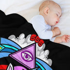 HAIL SATAN Machine-washable Throw Blanket