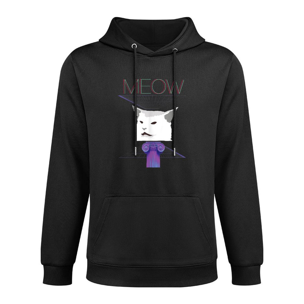 Vaporwave Aesthetic Cat Meme Moisture-Wicking Hoodie