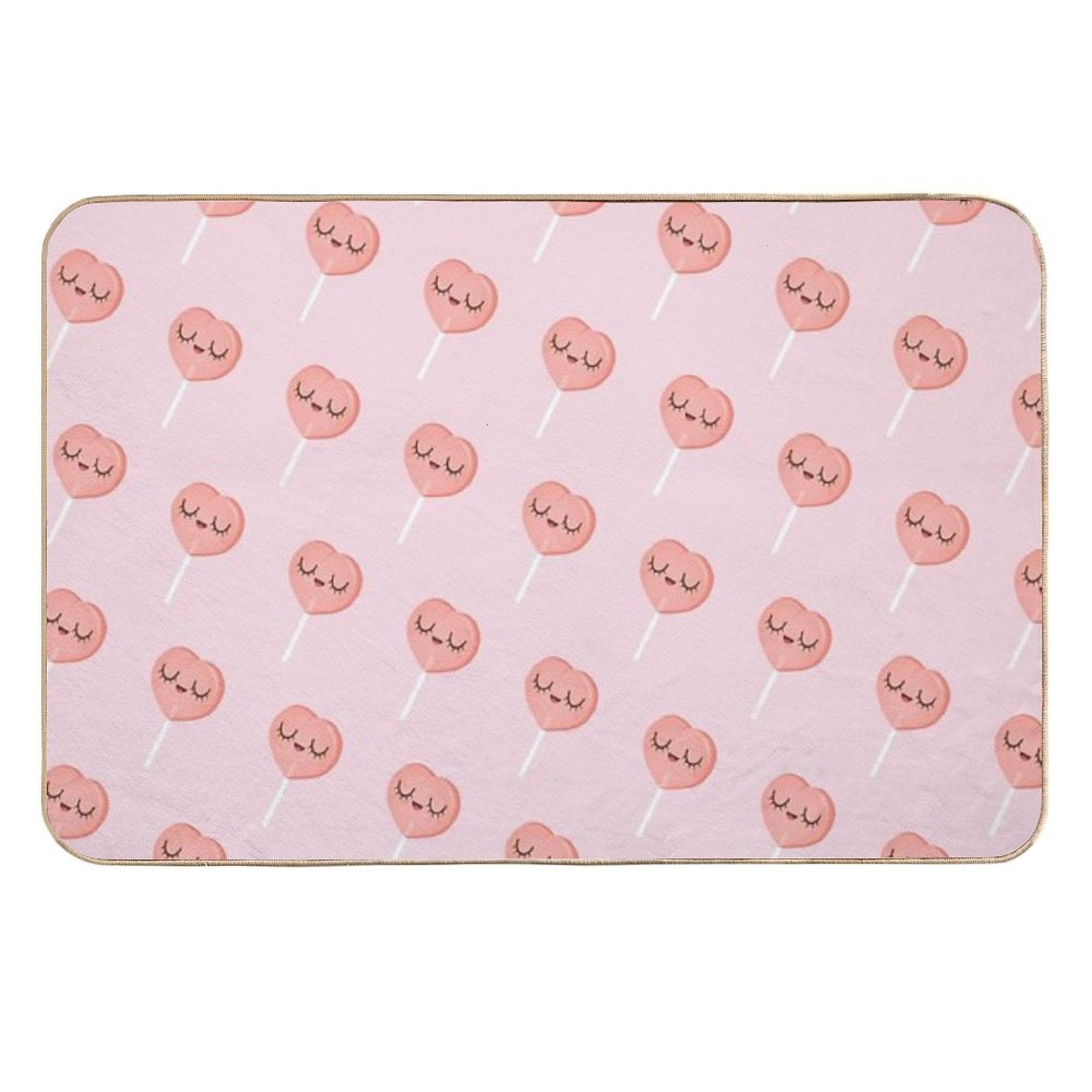 Just Peachy Lollipops  Repositionable Bath Mat