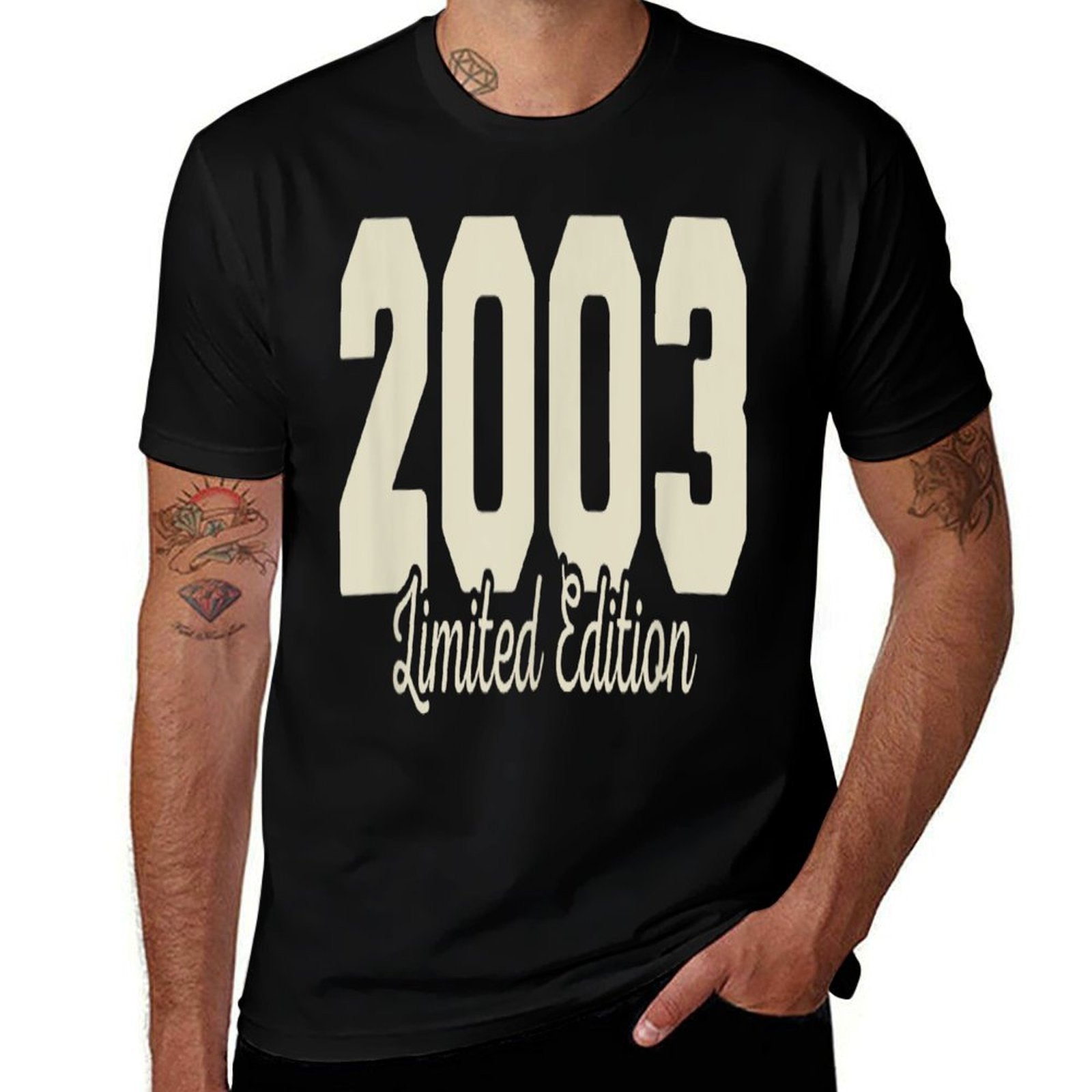 21 Birthday Decorations Men Best of 2003 BDay 21st Birthday  Trendy Pattern T-Shirt