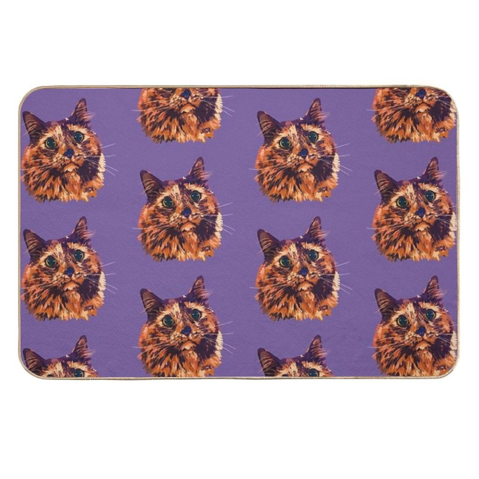 Tortoiseshell Mocha  High-Traffic Bath Mat