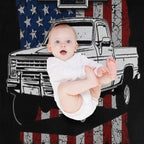 Squarebody Nothing Is More American Funny Square Body Pickup Truck Driver Gift-ready Throw Blanket
