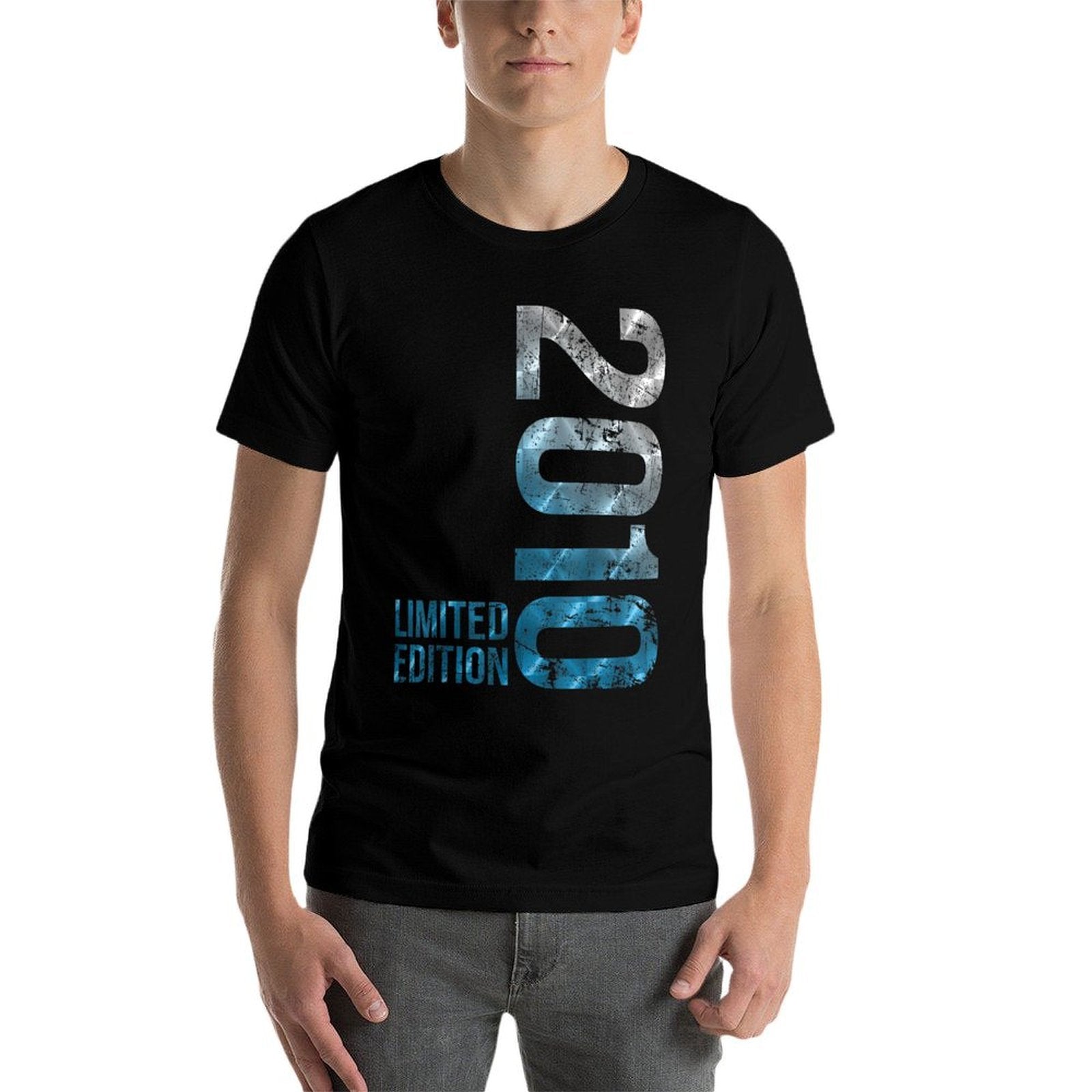 15th Birthday Gifts Boy Girl 15 Years Old Vintage 2010  Oversized Silhouette T-Shirt