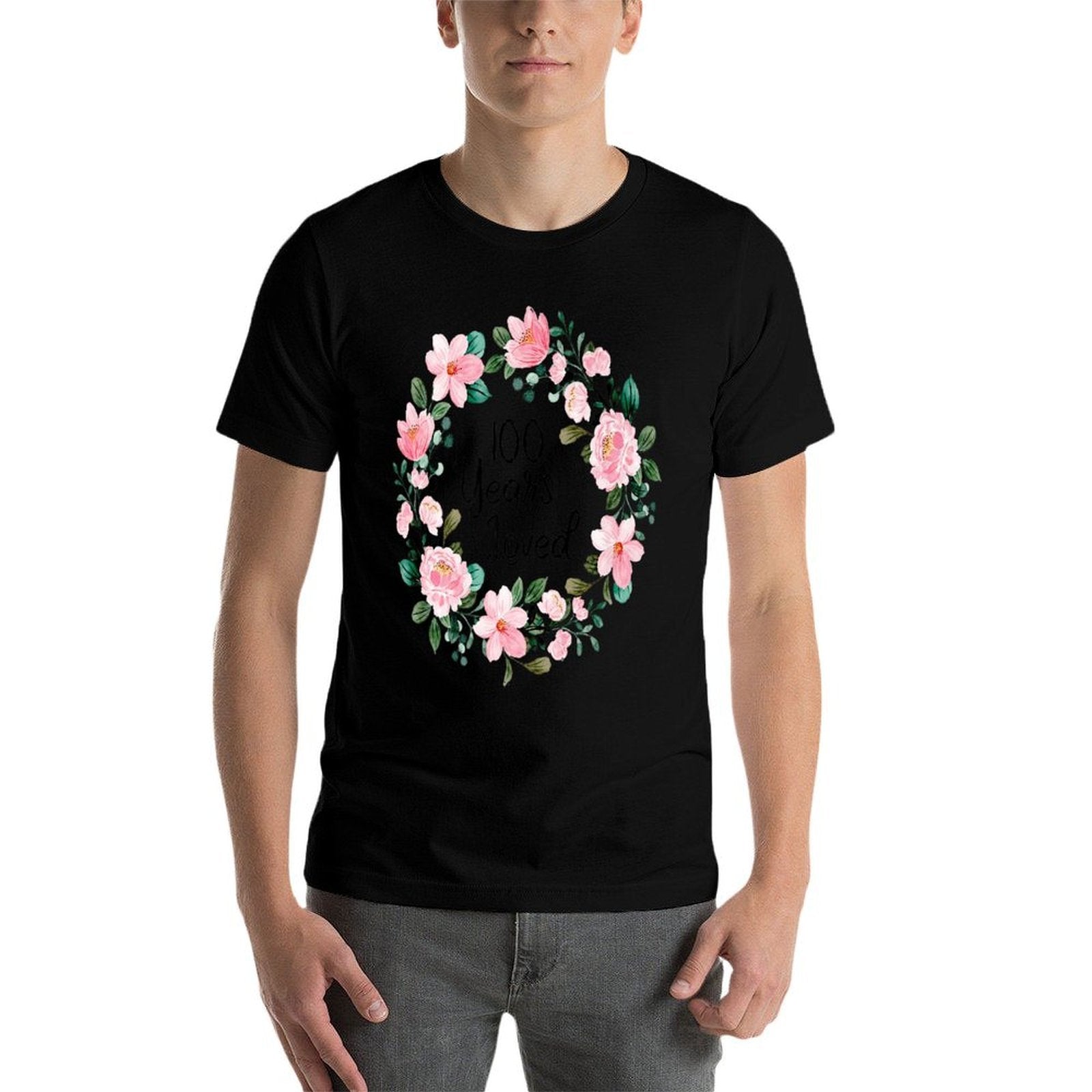 100 Years Loved Women Men 100 Years Old Cool 100th Birthday Premium  Easy-care T-Shirt