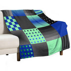 Funny Patchwork Pattern 7 Plush Throw Blanket