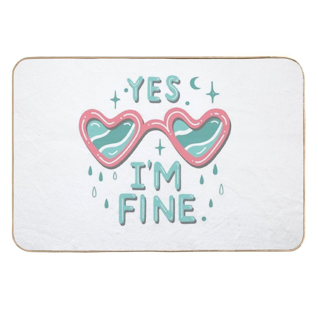 Heart Shades  Easy Maintenance Bath Mat