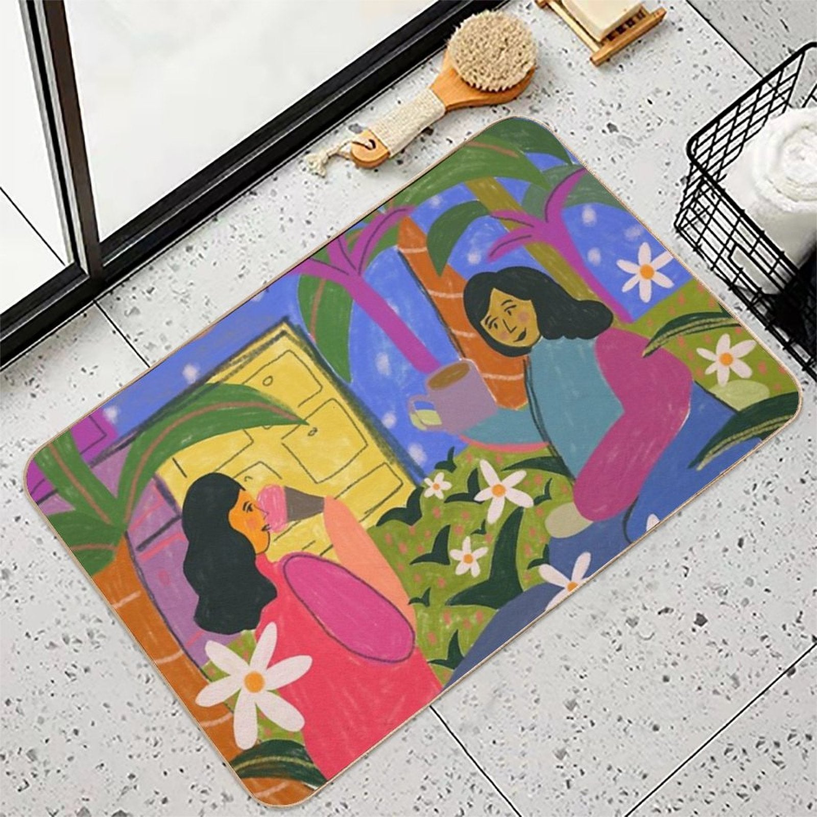 Land of Daisies  Toxin-Free Bath Mat