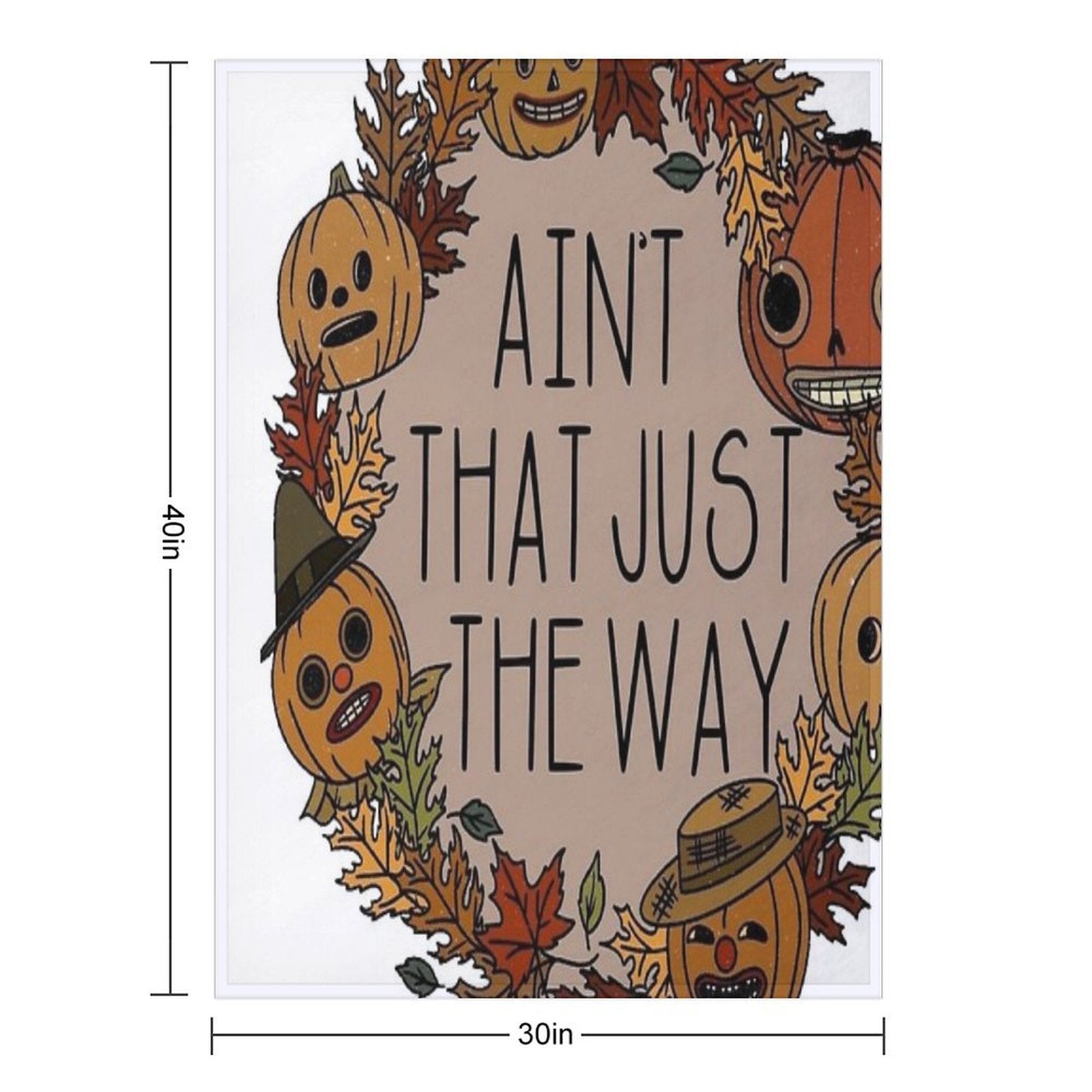 Ain't That Just The Way, over The Garden Wall Beast Sustainable Throw Blanket