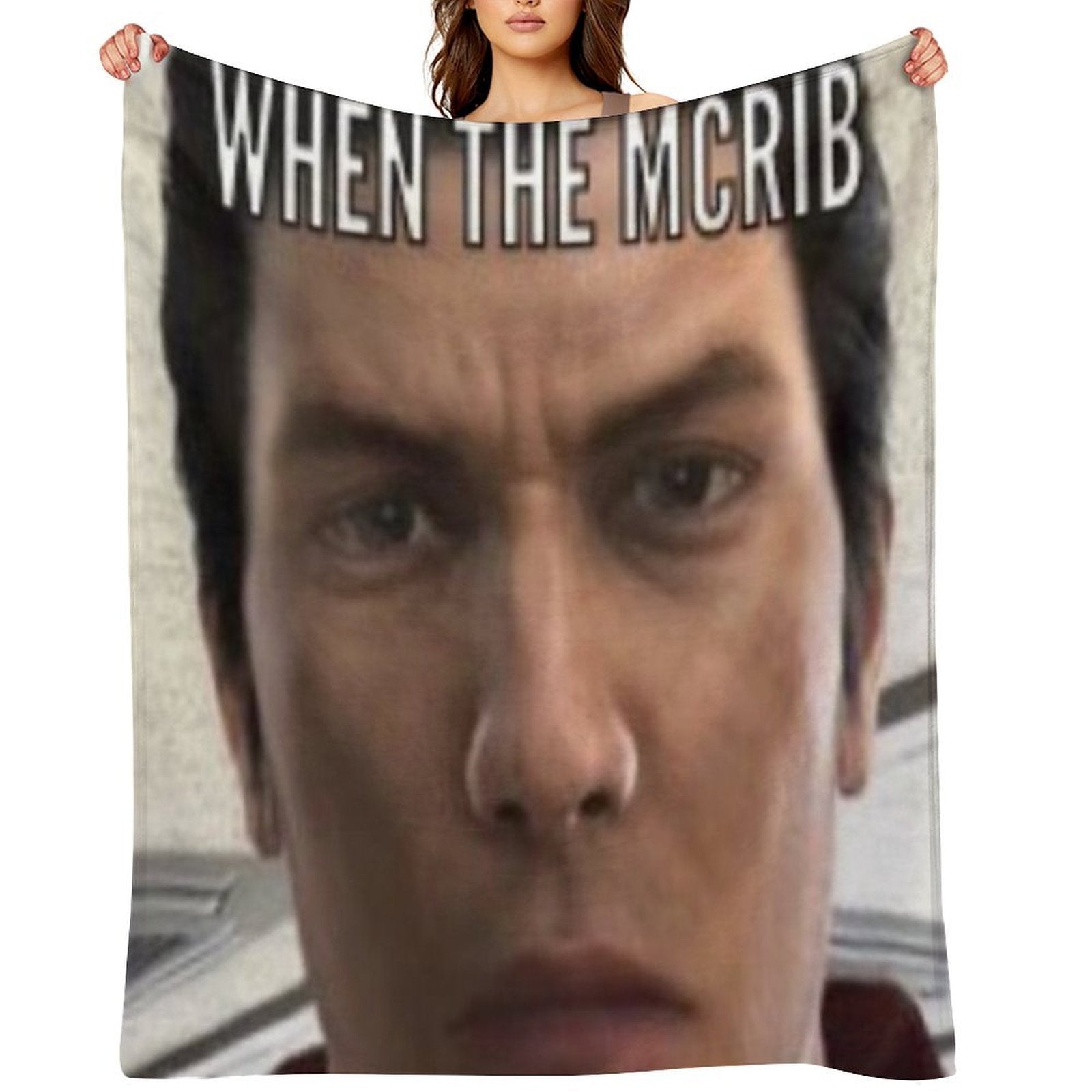 When The McRib Gift-ready Throw Blanket