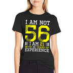 56th Birthday Man Woman 56 Year Old Gift  Oversized Silhouette T-Shirt