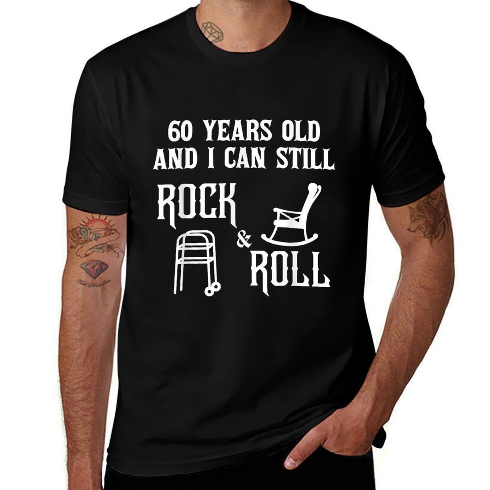 60 Years Old And I Can Still Rock And Roll Birthday  Durable T-Shirt