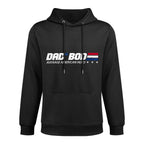 Dad Bod Average American Hero Kangaroo Pocket Hoodie