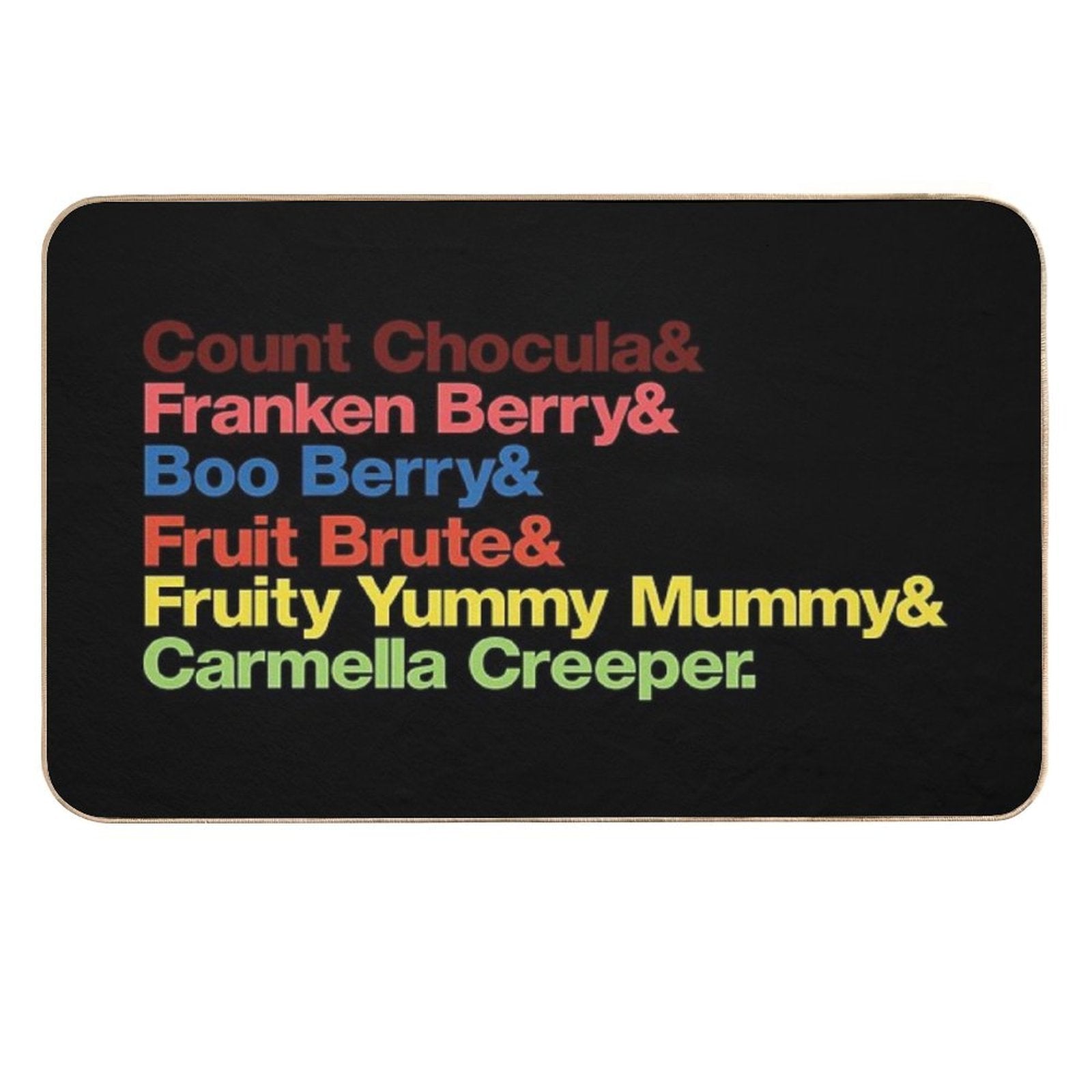 Monster Cereal Mash  Fade-Resistant Bath Mat