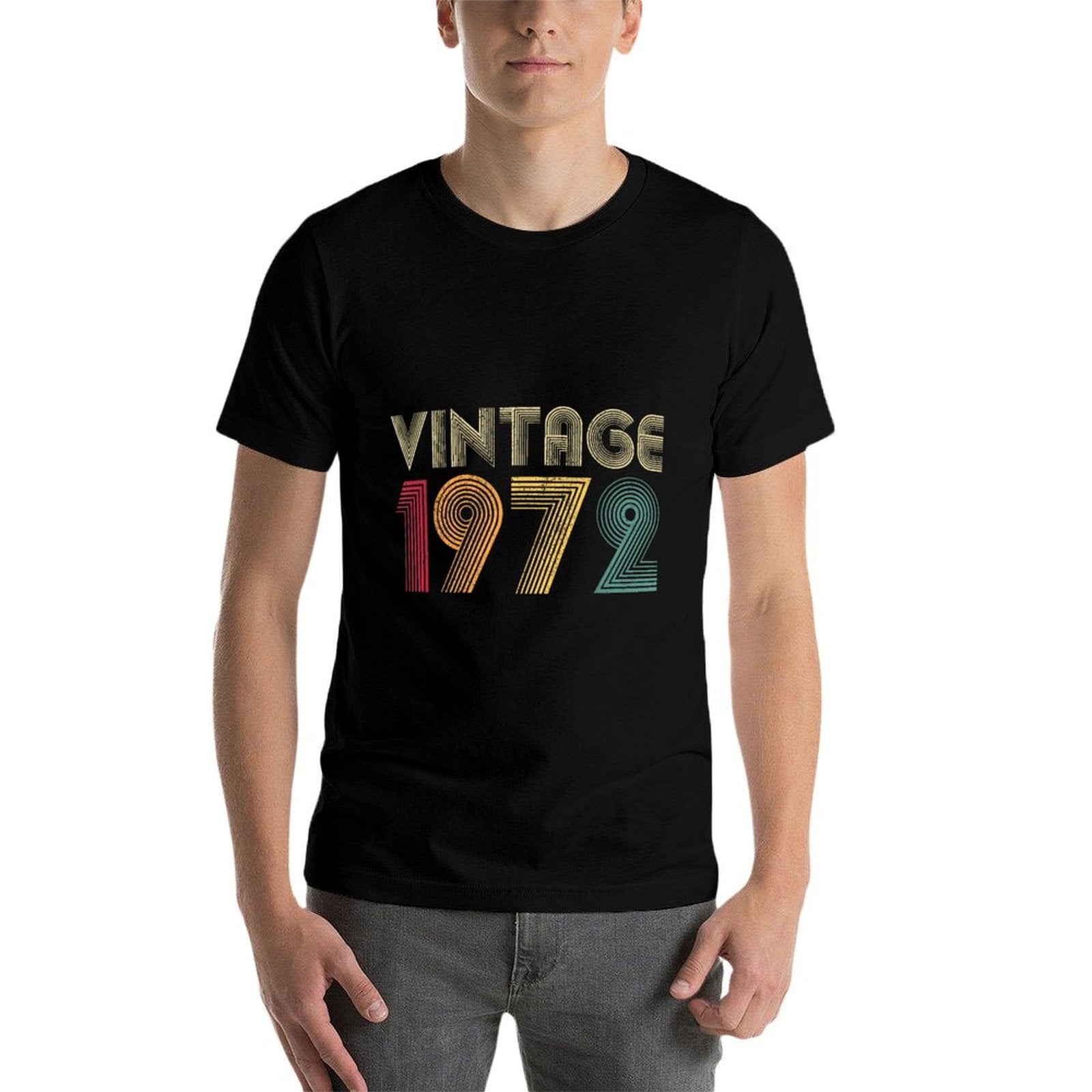 50th Birthday Gift For Men Women 1972 Vintage Retro Best Of  Versatile T-Shirt