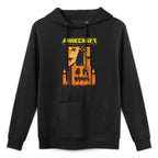 Minecraft Halloween Black Cat On Pumpkin Scene Pilling-Resistant Hoodie