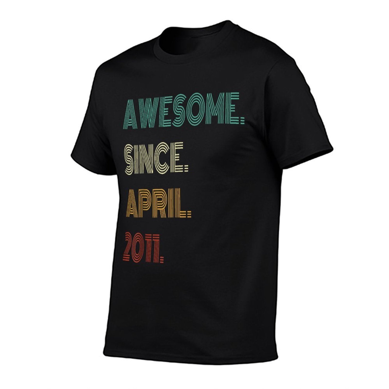 14 Years Old Awesome Since April 2011 14th Birthday  Stretchy T-Shirt