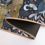 Whimsical Gothic Pattern  Easy Maintenance Bath Mat