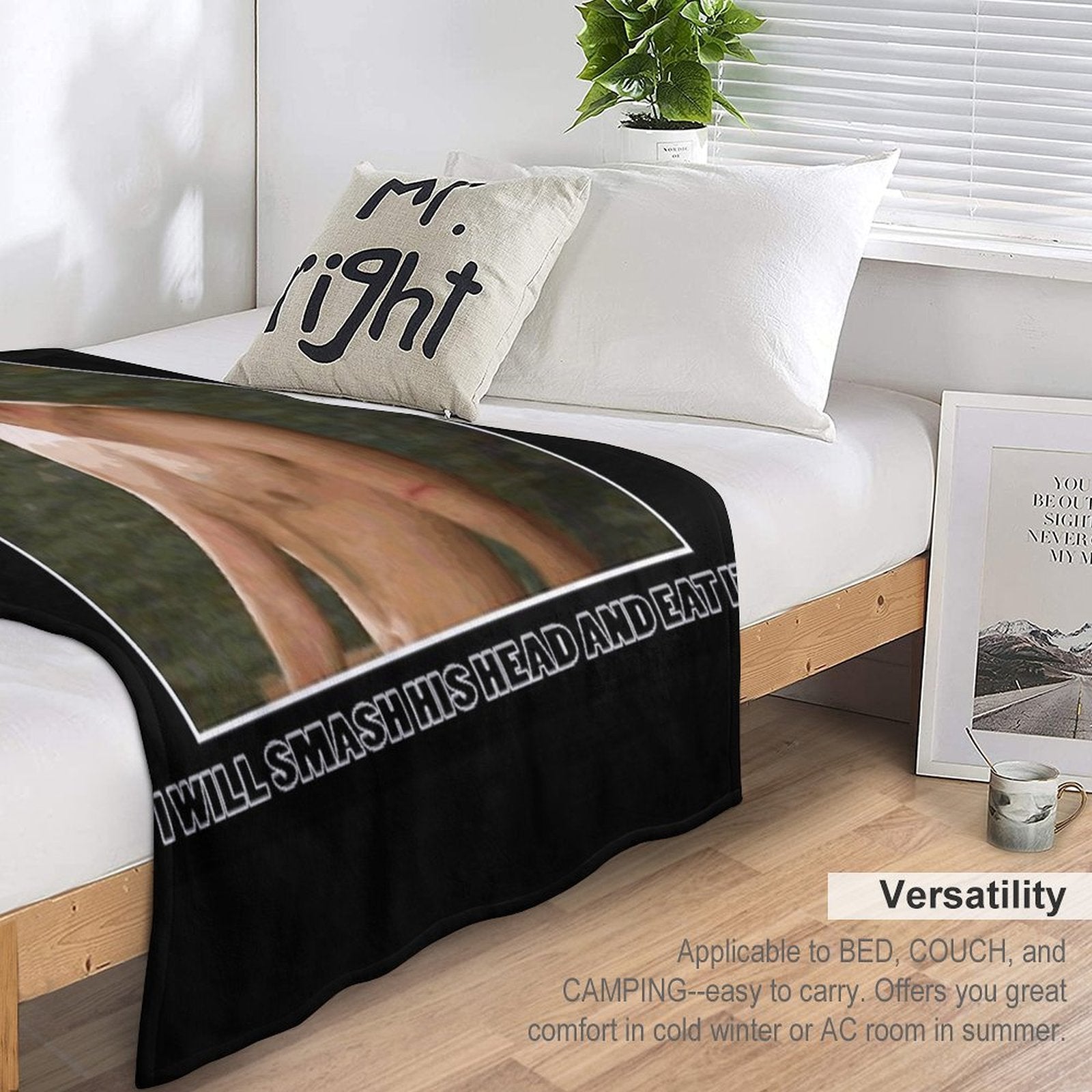 CT - MTV The Challenge Smash His Head And Eat It Wrinkle-free Throw Blanket