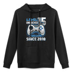 15th Birthday Boy Level 15 Gamer 15 Year Video Game Party Pilling-Resistant Hoodie