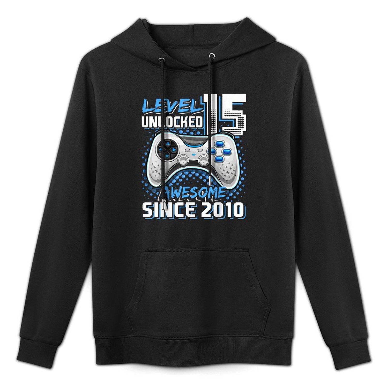 15th Birthday Boy Level 15 Gamer 15 Year Video Game Party Pilling-Resistant Hoodie