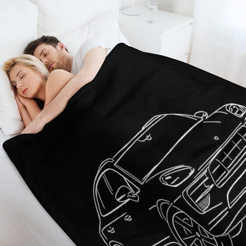 Porsche Macan GTS Machine-washable Throw Blanket