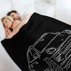 Porsche Macan GTS Machine-washable Throw Blanket