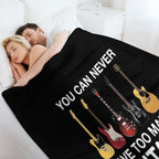 You Can Never Have Too Many Guitars Anti-pilling Throw Blanket