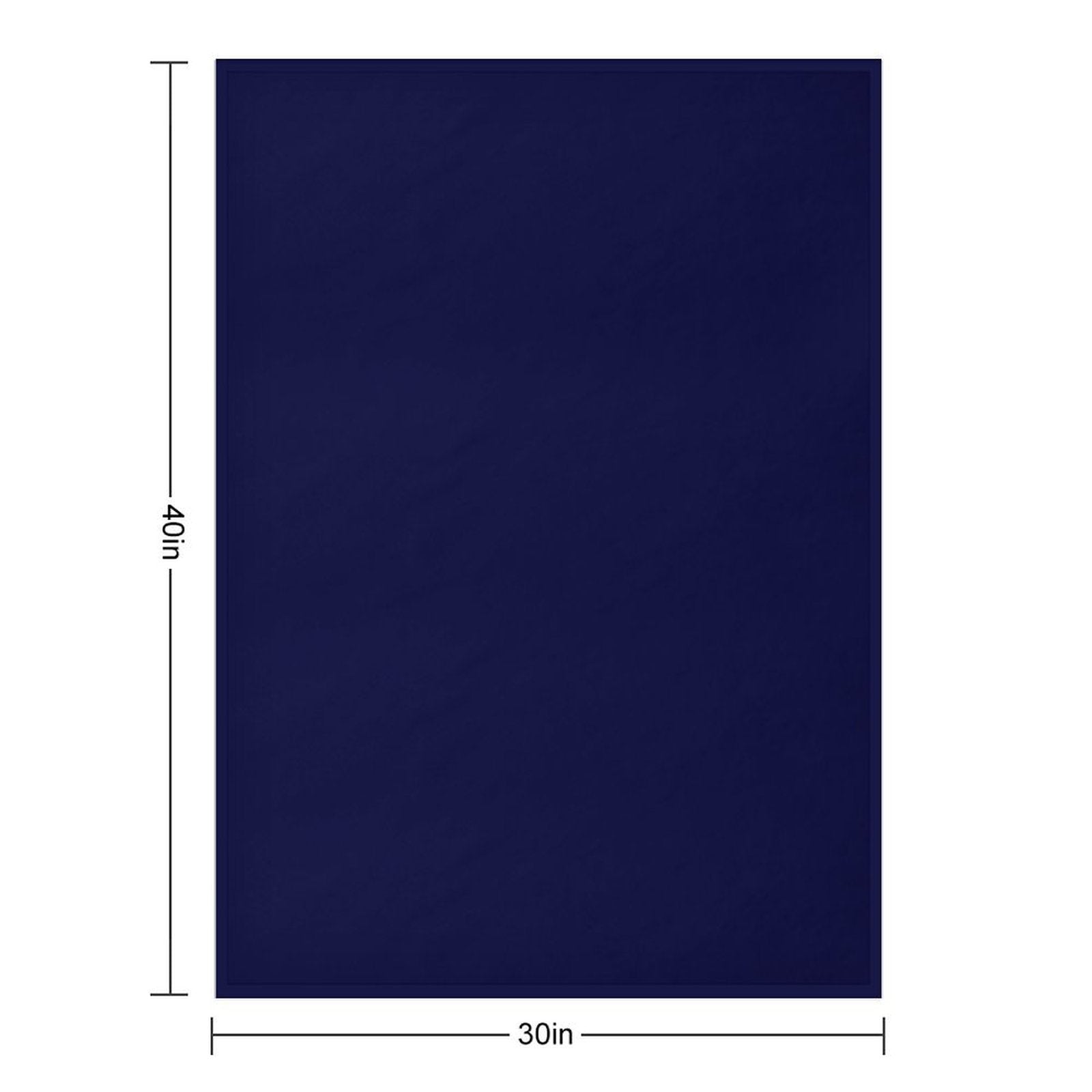 Navy Blue Solid Color Velvety-soft Throw Blanket