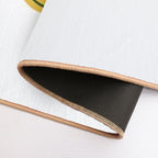 Back to School Hand Drawn Yellow Text  Pet-Safe Bath Mat