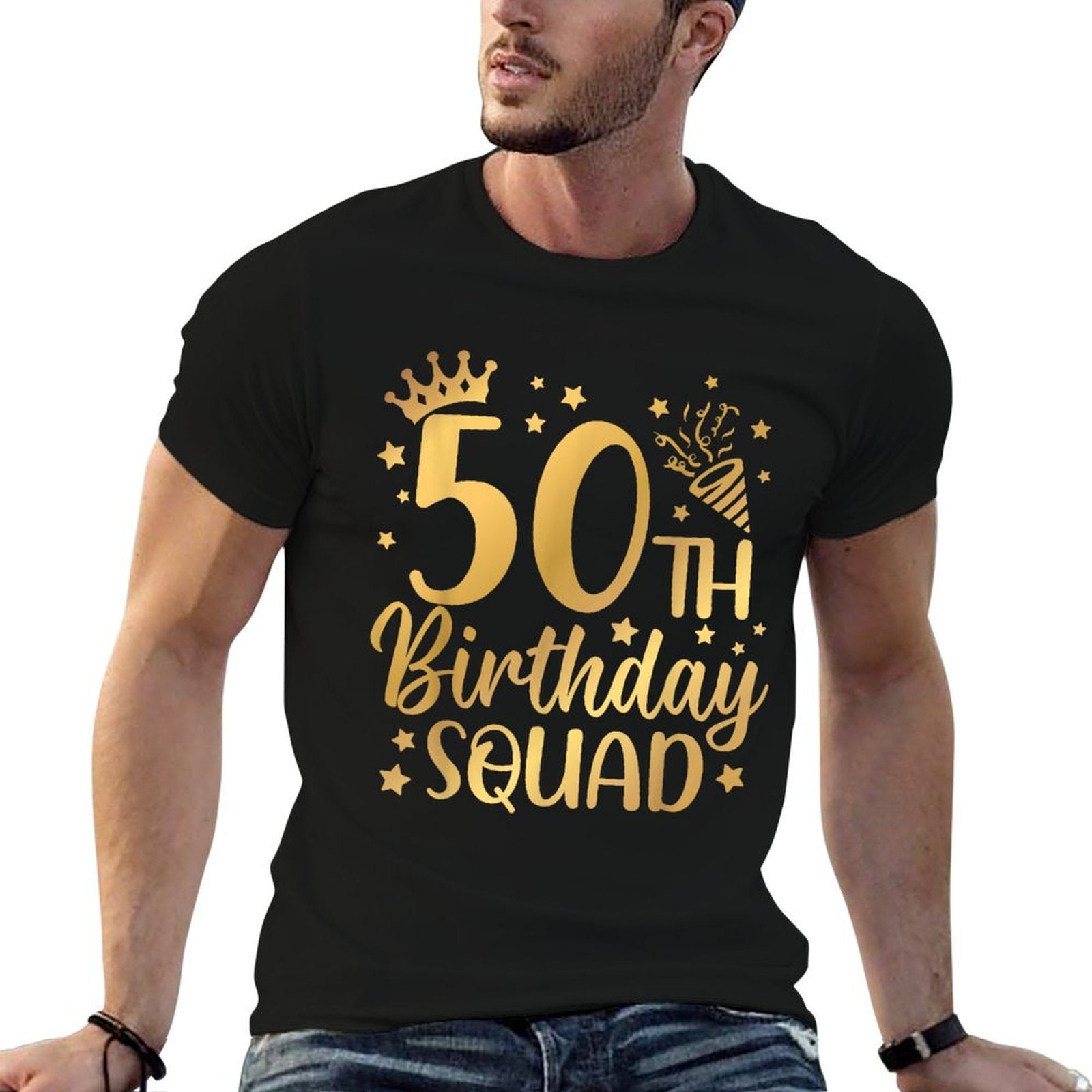 50th Birthday Squad 50 Years Old Birthday Party Group Women  Durable T-Shirt