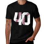 1983 40th Birthday Gift Baseball Softball 40 Years Men Women  Rolled Sleeves T-Shirt