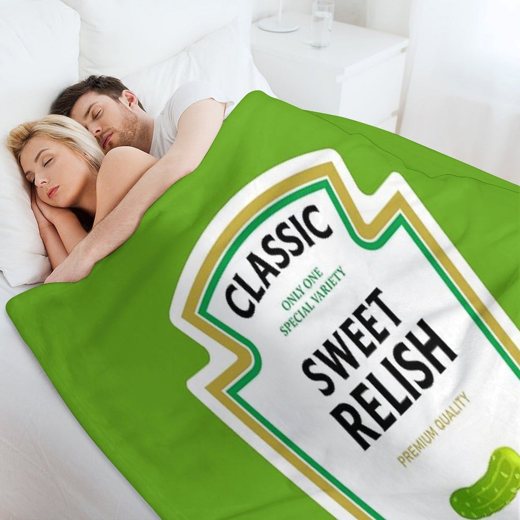 Sweet Relish Halloween 2023 Costume Ketchup Mustard Mayonnaise Matching Couple Group Team Family Multi-functional Throw Blanket