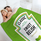 Sweet Relish Halloween 2023 Costume Ketchup Mustard Mayonnaise Matching Couple Group Team Family Multi-functional Throw Blanket