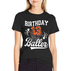 13th Basketball Birthday Thirteen Year Old Basketball Player Premium  Soft T-Shirt