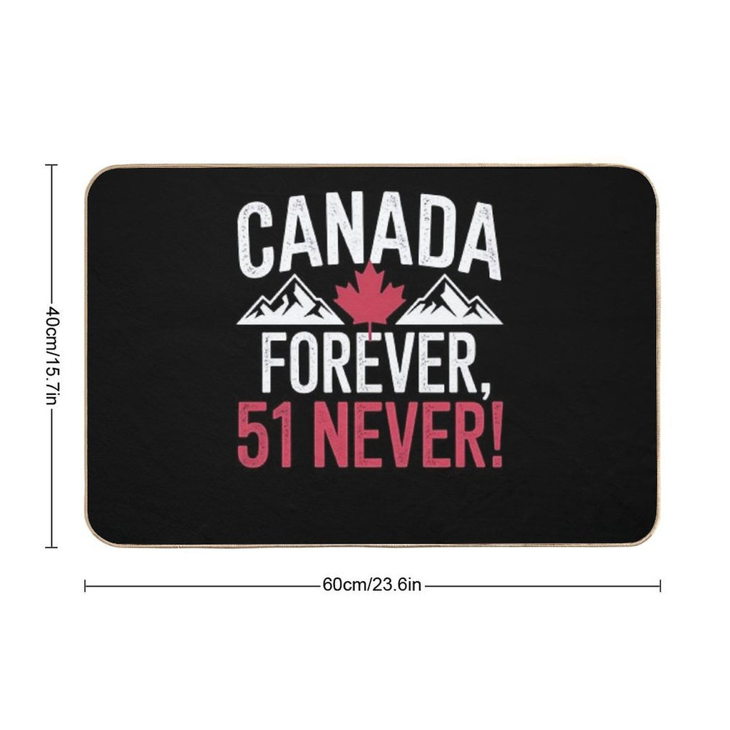 Never 51st State Canada Foreve 51 Never Canada Flagư  Pet-Safe Bath Mat