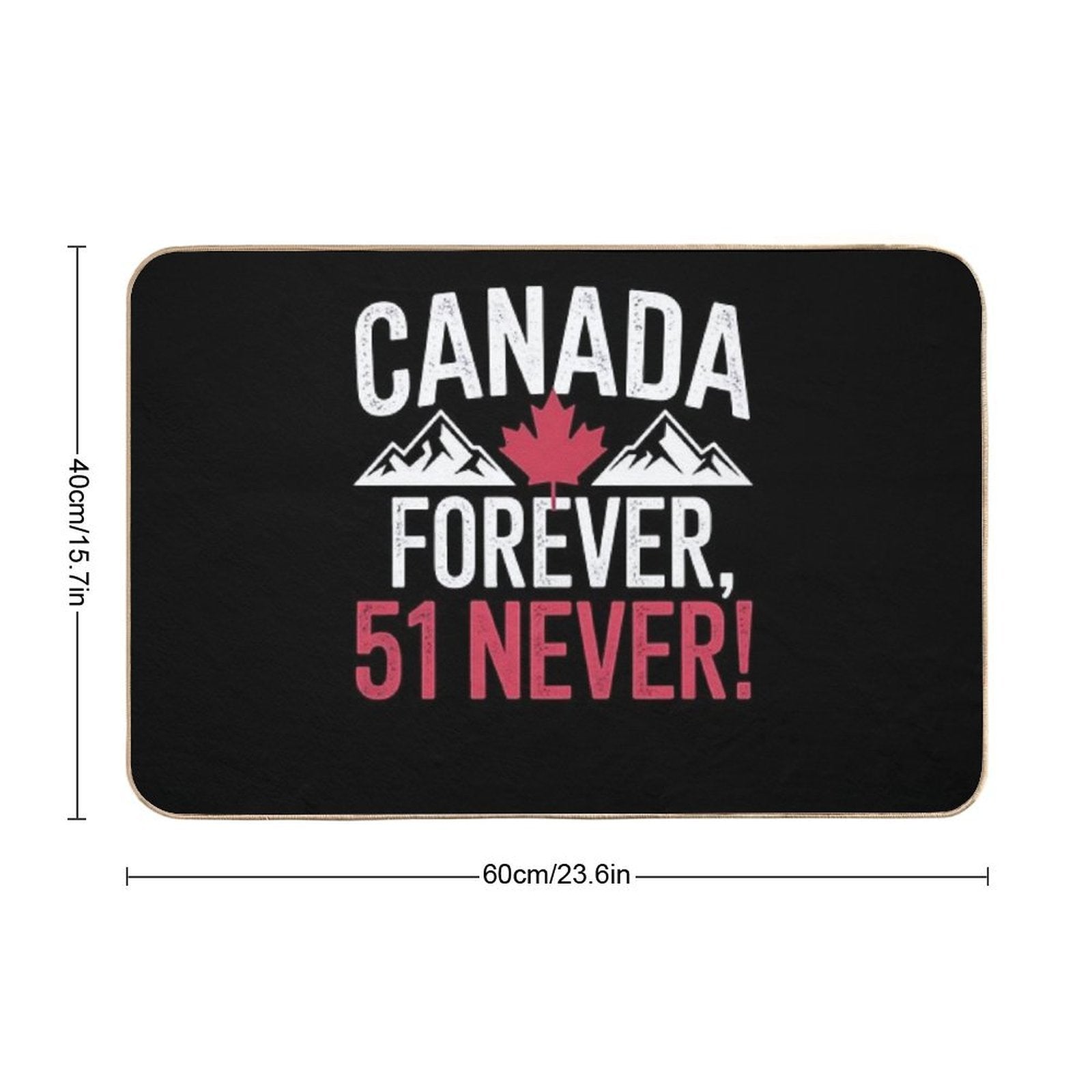 Never 51st State Canada Foreve 51 Never Canada Flagư  Pet-Safe Bath Mat