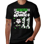 Womens 11th Soccer Birthday Party Eleven Year Old Soccer Player Comfortable T-Shirt