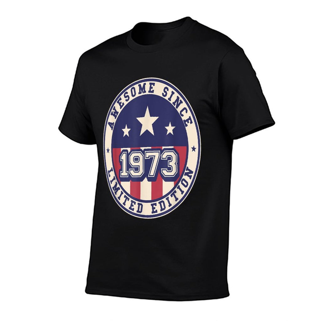 50 Years Old Awesome Since 1973 50th Birthday  Tagless Design T-Shirt