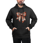 Coquette Bow Pumpkin Football Mom Girls Thanksgiving Autumn Layering Staple Hoodie