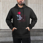 Minimalist Abstract Geometric Graphic Layering Staple Hoodie
