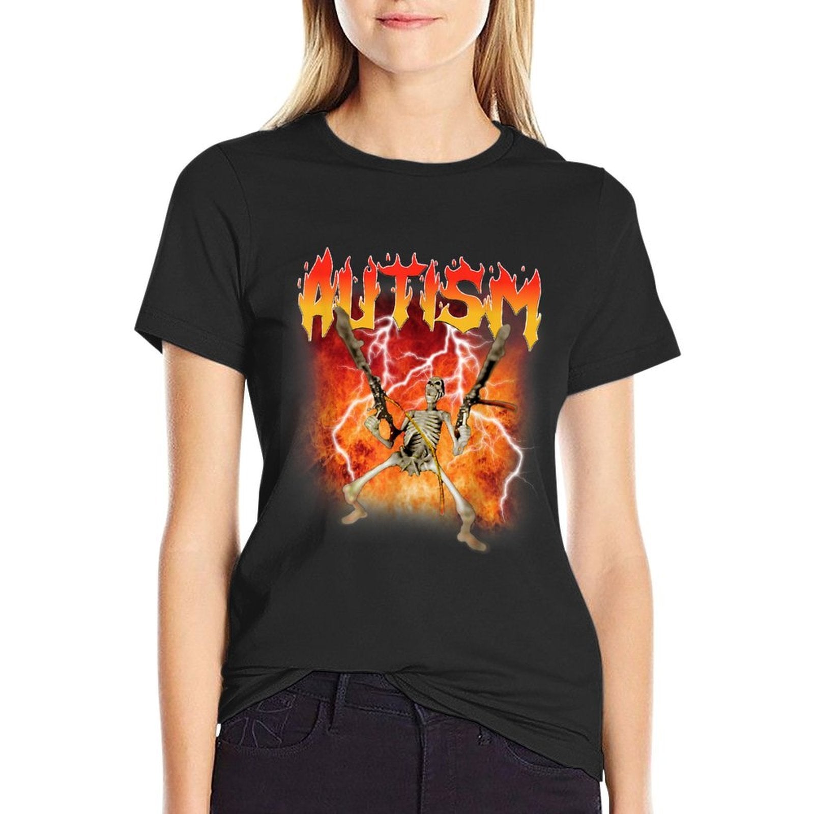 Autism Skeleton Funny Oddly Specific Dank Meme  Odor-resistant T-Shirt