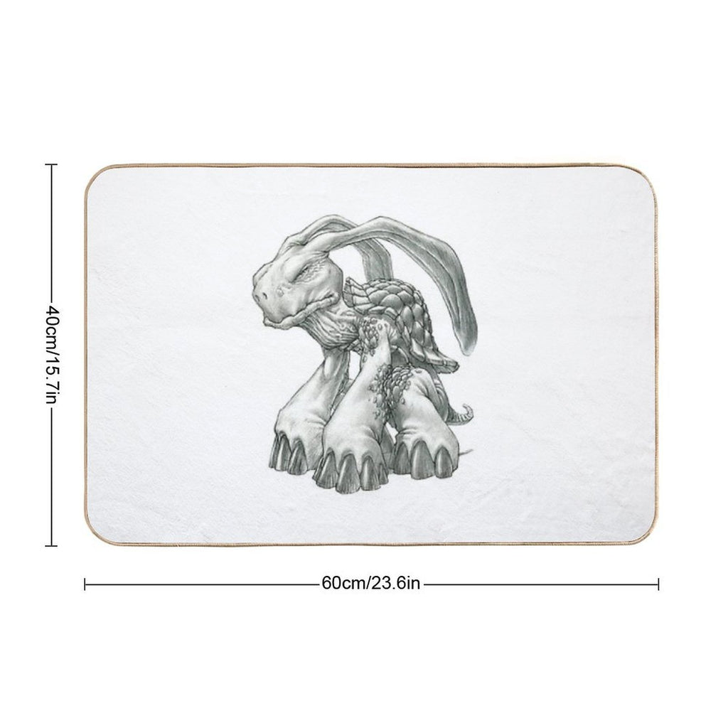 The Malaysian Rabbit-Eared Tortoise  Dirt-Trapping Bath Mat