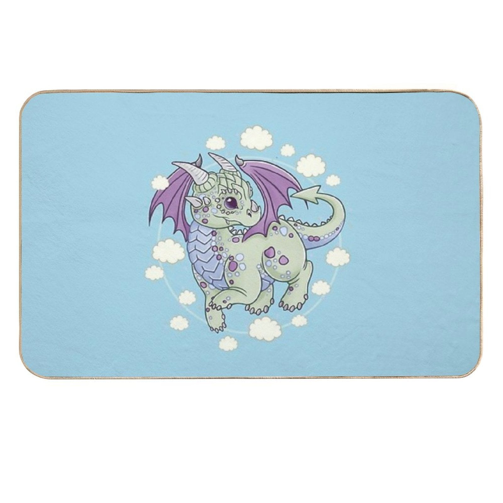 Dragon in The Clouds  High-Traffic Bath Mat