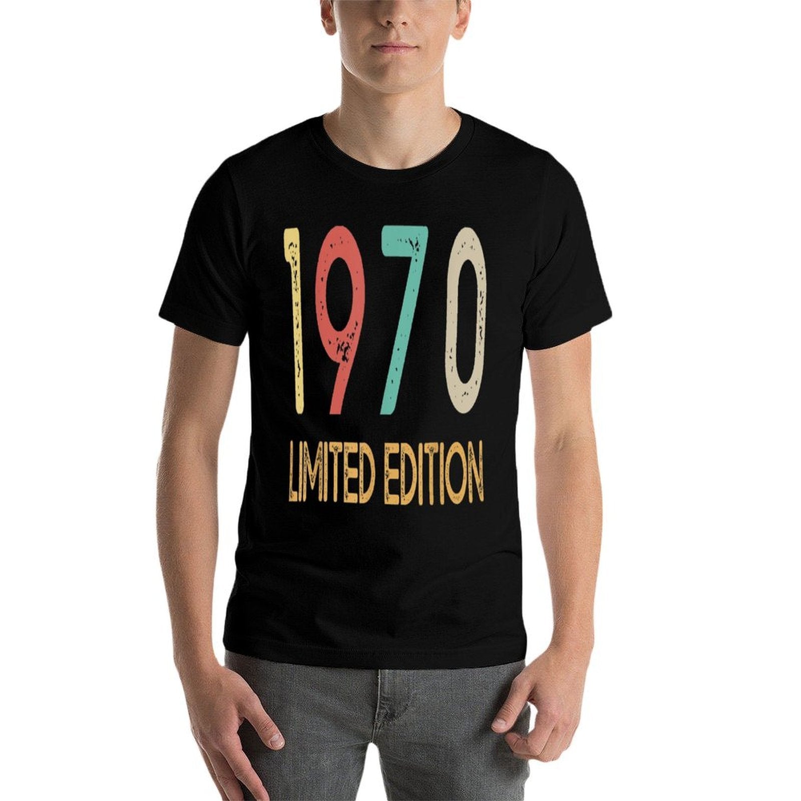 1970 Limited Edition - Vintage 50th Birthday Gift 50 Years  Heathered Texture T-Shirt